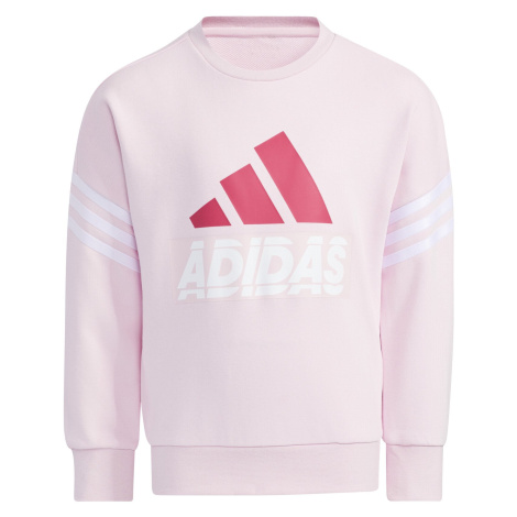 adidas Graphic Crew Neck Clear Pink Children's Sweatshirt