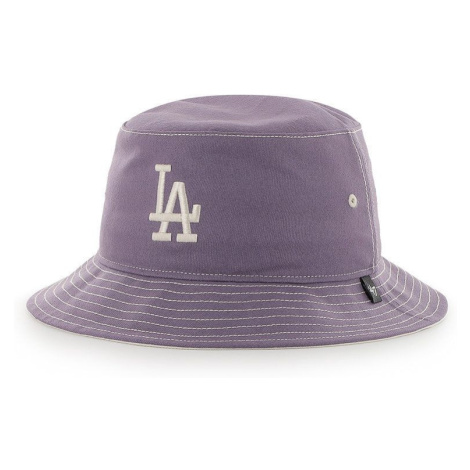 Klobúk 47brand Los Angeles Dodgers fialová farba, bavlnený 47 Brand