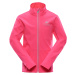 Dětská softshellová bunda s membránou ALPINE PRO MULTO neon knockout pink 116-122