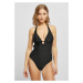 Women's Recycled Necklace Swimsuit Black