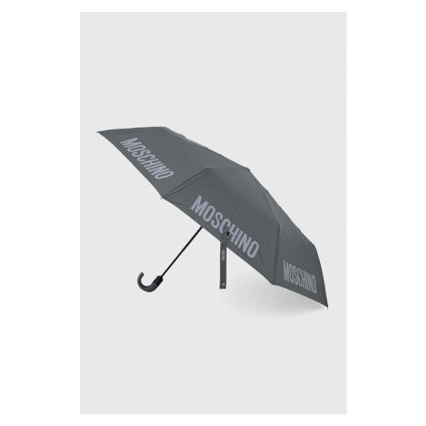 Dáždnik Moschino šedá farba, 8064