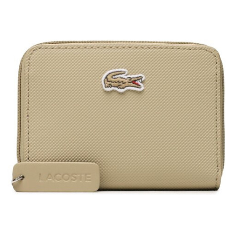 Lacoste Malá dámska peňaženka Xs Zip Coin Wallet NF4193PO Béžová