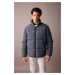 DEFACTO Slim Fit Stand Collar Lined Puffer Jacket