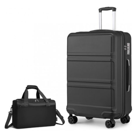 KONO Sada 2 batožín - ABS kufor 96L s cestovnou taškou 20L - čierna