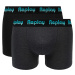 Replay Boxer Style 5 Jacquard Logo 2Pcs Box - Black/D Gmel/Azure - Men's