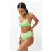 Trendyol Green High Waist Hipster Bikini Bottom