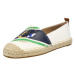 Lauren Ralph Lauren Espadrilky  krémová / námornícka modrá / zlatá / zelená