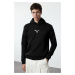 Trendyol Black Regular/Normal Cut Animal Embroidered Sweatshirt