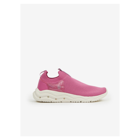 Pink Girly Slip on Geox Sneakers - Girls