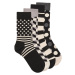Happy socks  CLASSIC BLACK  Vysoké ponožky Viacfarebná