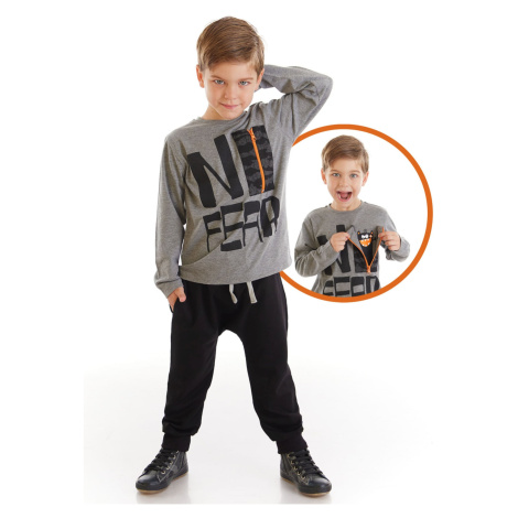 Denokids Two-Piece Set - Gray - Relaxed fit