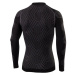 Klimatex MOUNDI Funkčné pánske bezšvové termo tričko, čierna, veľkosť