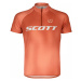 SCOTT Cyklistický dres s krátkym rukávom - RC PRO JR - oranžová