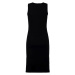 Nax Banga Dámske šaty bez rukávov LSKX417 čierna