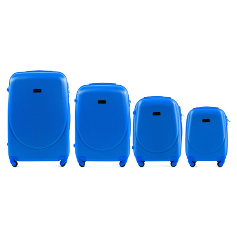 Modrá sada cestovných kufrov GOOSE K310,Wings, Middle blue