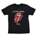 The Rolling Stones tričko Sixty Plastered Tongue Čierna