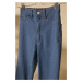 Trendyol Blue High Waist Jegging Jeans Navy
