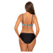 Čierno-modré vzorované push-up bikiny Ismenna M-729 (3)