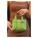 Madamra Green Women's Shoulder Bag with Straps and Double Handles