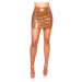 Sexy KouCla Leatherlook Mini Skirt brown