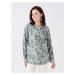 LC Waikiki Loose Collar Patterned Long Sleeve Women's Blouse