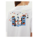 Converse Tričko W Festival Music Girl Tee 10026373-A03 Biela Regular Fit