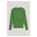 SVETER GANT STRETCH COTTON CABLE C-NECK DUSTY GREEN