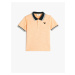 Koton Polo T-Shirt Short Sleeve Buttoned Embroidered Detail Cotton