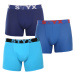 3PACK pánske boxerky Styx long športová guma viacfarebné (3U96789)