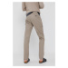 Nohavice Sisley pánske, béžová farba, rovné
