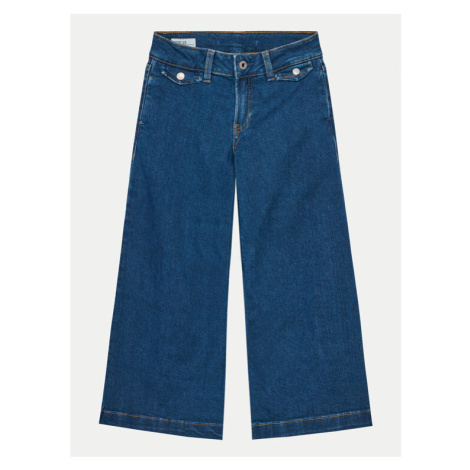 Pepe Jeans Džínsy Wide Leg Jeans Mw Jr PG201680 Modrá Relaxed Fit