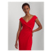 Lauren Ralph Lauren Večerné šaty 253863940013 Červená Slim Fit