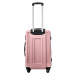 Rose gold sada cestovných kufrov KESTRAL KST01, Set of 3 suitcases (L, M, S) Wings, Rose gold