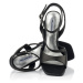 Sandále Karl Lagerfeld Kolumn Wrap Strap Sandal Black Lthr