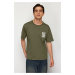 Trendyol Khaki Oversize/Wide Cut Text Printed T-Shirt