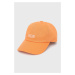 Bavlnená čiapka Vans VN0A36IUYST1-MELON, oranžová farba, s nášivkou