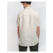Wax London Didcot Short Sleeve Shirt Oyster Gray Linen