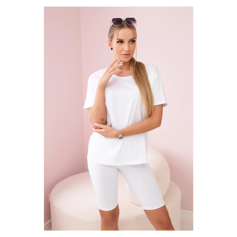 Set top+leggings white
