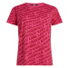 Tričko Karl Lagerfeld Aop Logo T-Shirt Pink/Red