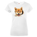 Dámské tričko s potlačou Šiba inu  - tričko pre milovníkov psov