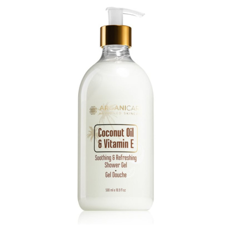 Arganicare Coconut Oil & Vitamin E zjemňujúci sprchový gél