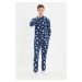 Pánske pyžamo Trendyol TMNAW22PT1067/Navy blue