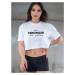 Dámsky VSB croptop STRONGER white , VEĽKOSŤ NOVÉ 2XL/3XL