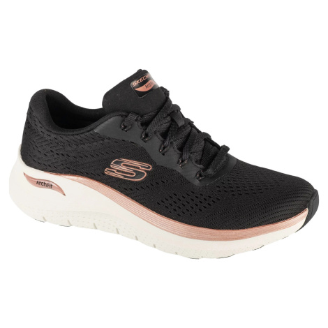 DÁMSKE ČIERNE TENISKY SKECHERS ARCH FIT 2.0 - GLOW THE DISTANCE 150067-BKRG