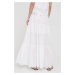Bavlnená sukňa Pepe Jeans Jodie biela farba, maxi, áčkový strih