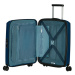 American Tourister Kabinový cestovní kufr Aerostep S EXP 36/40 l - tyrkysová