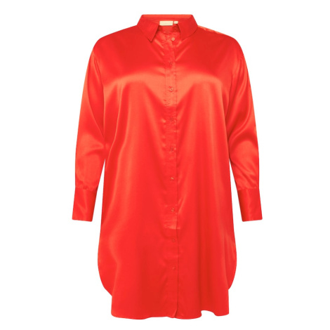 ONLY Carmakoma Košeľové šaty 'DARLENE LIFE'  červená