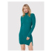 Kontatto Úpletové šaty 3M7616 Zelená Slim Fit