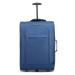 KONO Cestovný príručný kufor na kolieskach - modrý - 32L
