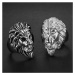 Sam's Artisans Prsteň Lion Head chirurgická oceľ IPRM022 Veľkosť: 65